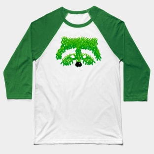 Raccoon Mental Health Awareness Ribbon Baseball T-Shirt